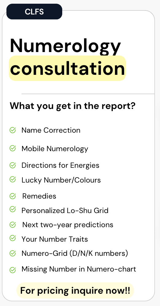 Numerology Consultation